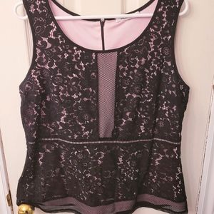Ricki's Lace Peplum Top